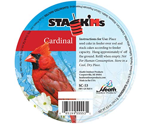 Heath Outdoor Products SC-53 6.5-Ounce Cardinal Stack'Ms Seed Cake, 6-Pack