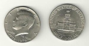kennedy bicentennial half dollar 1776-1976 p
