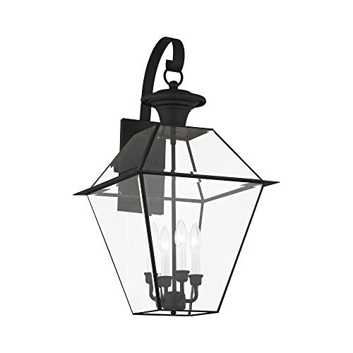 Livex Lighting 2386-04 Westover 4-Light Outdoor Wall Lantern, Black