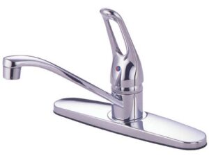 8" kitchen deck faucet, chrome finish, 1-handle, washerless - by plumb usa