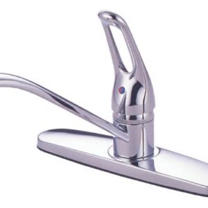 8" Kitchen Deck Faucet, Chrome Finish, 1-handle, Washerless - By Plumb USA