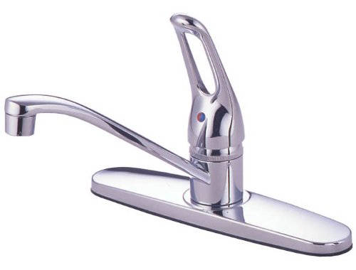 8" Kitchen Deck Faucet, Chrome Finish, 1-handle, Washerless - By Plumb USA