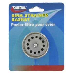 Valterra A01-2018VP Stainless Steel Bar Sink Strainer, Carded
