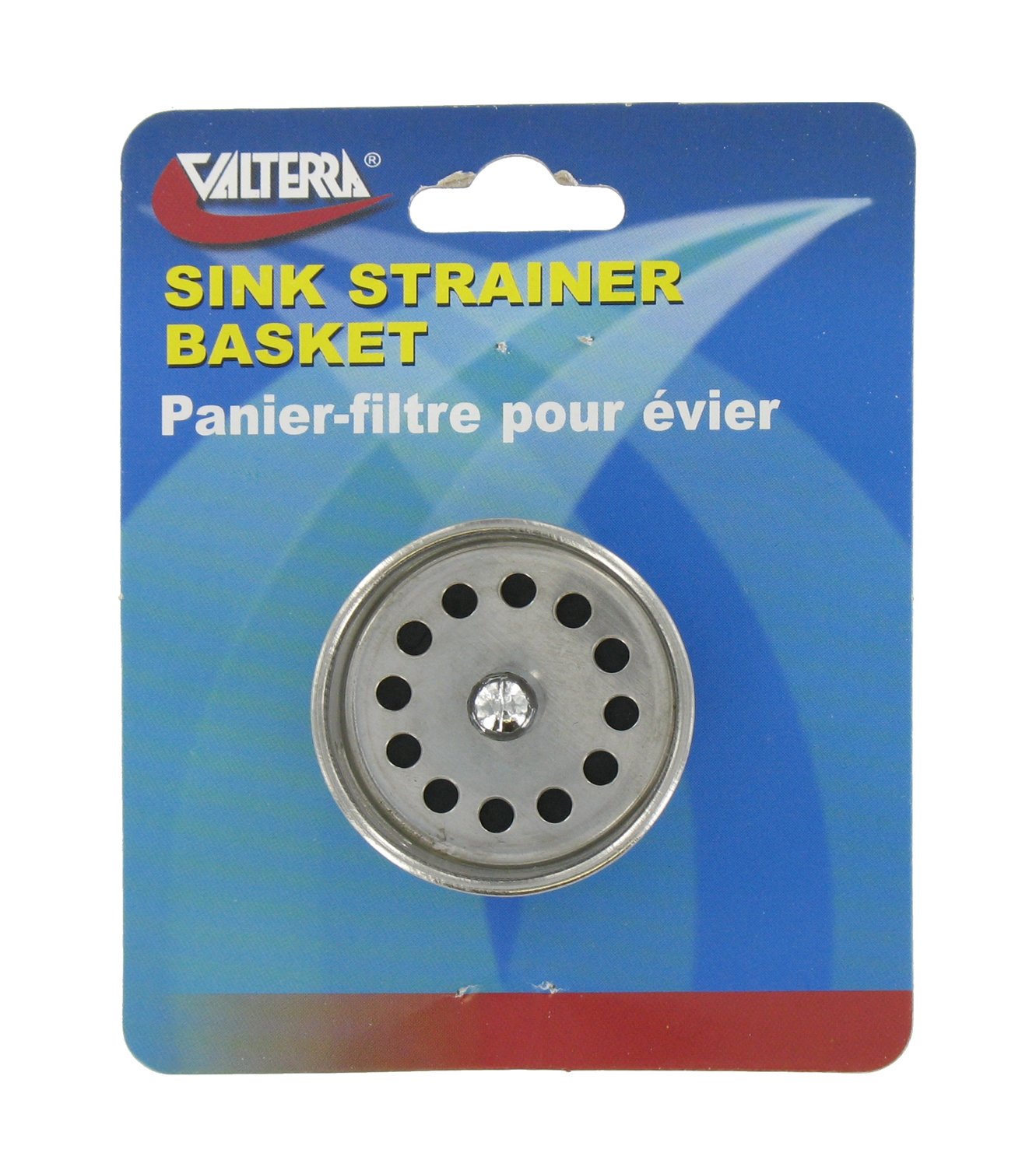 Valterra A01-2018VP Stainless Steel Bar Sink Strainer, Carded