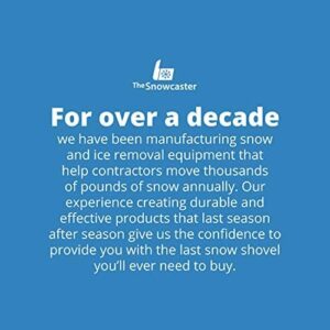 The Snowcaster 30SNC 36-inch Bi-Directional Wheeled Snow Shovel Pusher and Barn Shovel, 7.5" x 36 ", Blue