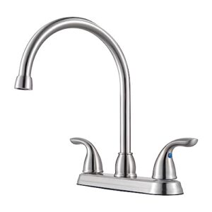 pfister g136-200s pfirst series 2-handle kitchen faucet in stainless steel, 1.8gpm