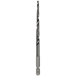 kakuri taper drill bit for wooden nails 15/64 inch (6mm), 1/4 inch hex shank, titanium coated