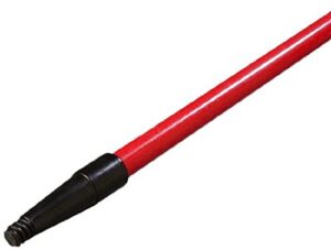 sparta 4022005 spectrum fiberglass broom handle, mop handle, replacement handle with acme threaded tip for commercial cleaning, 60 inches, red, (pack of 12)
