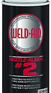 Weld Aid Nozzle-Kleen #2 007022 - 16 wt. oz., Non-Flammable, Paintable Anti-Spatter Aerosol Spray for MIG, TIG Tips, Weldments