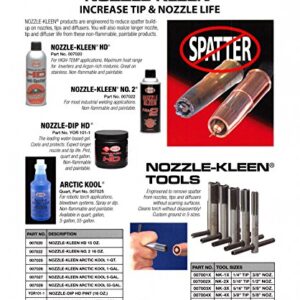 Weld Aid Nozzle-Kleen #2 007022 - 16 wt. oz., Non-Flammable, Paintable Anti-Spatter Aerosol Spray for MIG, TIG Tips, Weldments