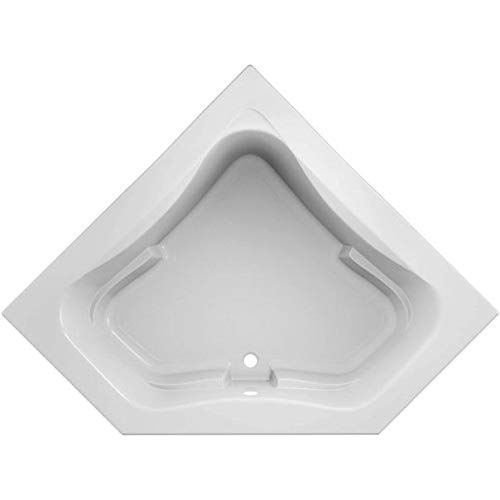 Jacuzzi J5D6060BCXXXXW Jacuzzi J5D6060 BCX XXX Signature 60" Corner Soaking Bathtub with Center Drain