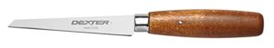dexter-russell 4-inch taper point shoe knife,brown