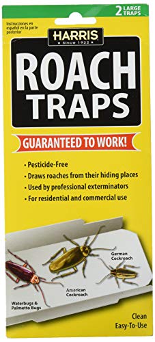 HARRIS Roach Glue Traps, 2-Pack, for Residential and Commercial Use