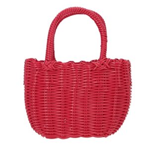 murataya 9984 p.p plastic basket bag, red