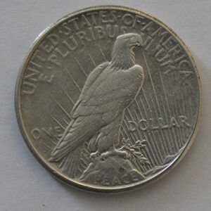 1925-S Almost Uncirculated(AU) Peace Silver Dollar