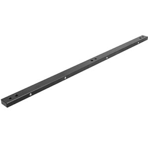 18” precision steel miter bar rail runner with adjustable spring loaded plungers for diy table saw crosscut sleds, jigs and fixtures to slide in 3/4 inch by 3/8 inch miter slots