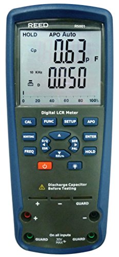 REED Instruments R5001 Passive Component LCR Meter, +/-1.5% Accuracy