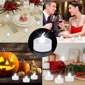 AGPtek® 24 PCS LED Tealights Battery-Operated flameless Candles Lights For Wedding Birthday Party - White