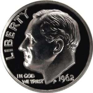 1962 p silver gem proof roosevelt dime us coin