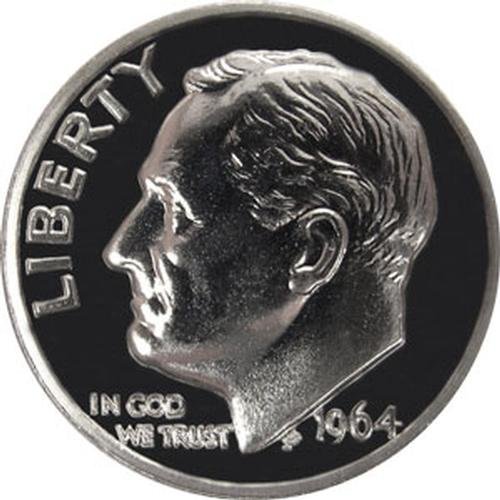 1964 P SILVER Gem Proof Roosevelt Dime US Coin