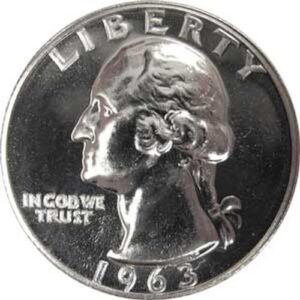 1963 p silver gem proof washington quarter us coin