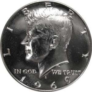 1969 s silver gem proof kennedy half dollar us coin