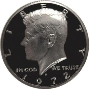 1972 s gem proof kennedy half dollar us coin