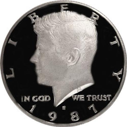 1987 S Gem Proof Kennedy Half Dollar US Coin