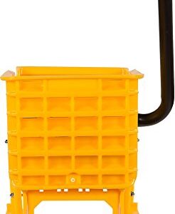 Carlisle FoodService Products 36908W04 Side Press Wringer, 15" Length x 11" Width x 9.88" Height, Yellow, For 26 qt and 35 qt Mop Bucket