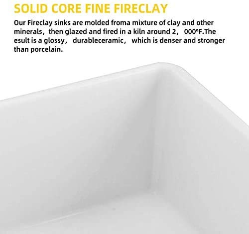 Latoscana 33" Reversible Fireclay Farmhouse Sink LFS3318W