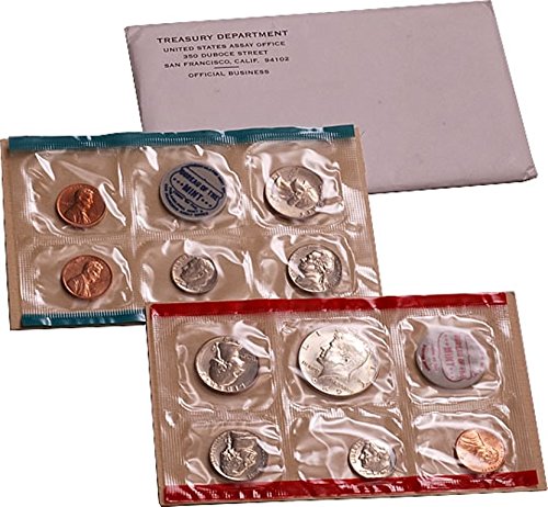 1969 - U.S. Mint Set - 10 coin set 40% Silver Half Dollar Uncirculated