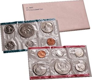 1975 - u.s. mint set - 12 coin set with bicentennial commeratives uncirculated