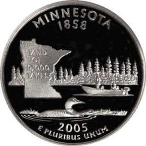 2005 minnesota s gem proof state quarter us coin