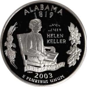 2003 alabama s gem proof state quarter us coin