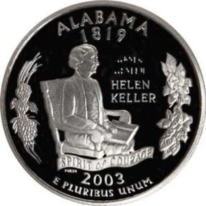 2003 Alabama S Gem Proof State Quarter US Coin