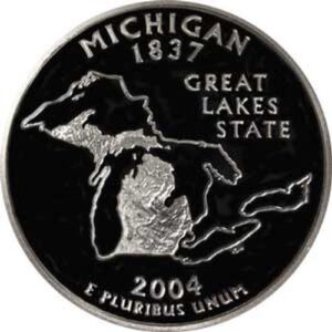 2004 michigan s gem proof state quarter us coin