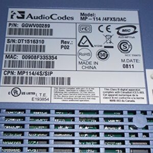 Audiocodes MP114 4FXS Ports - SIP Telephony MP114/4S/SIP