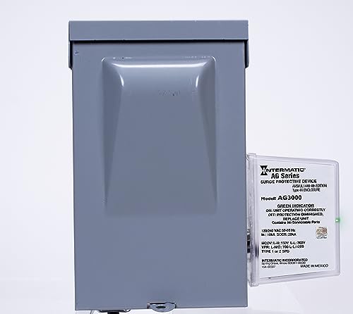 Intermatic AG3000 120/240 VAC Universal HVAC Surge Protective Device - Comprehensive Surge Protection, TPMOV Technology, Watertight Enclosure - UL Listed and Reliable