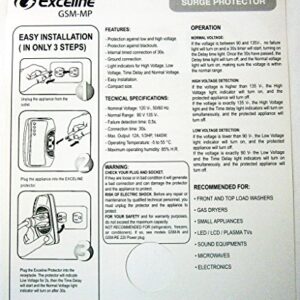 Electronic Surge Protector for Front and Top Load Washers, Gas Dryers, LED, LCD and Plasma Tv's