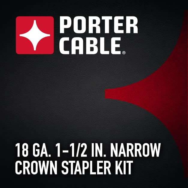 PORTER-CABLE Crown Stapler, Narrow, 1-1/2-Inch, 18GA (NS150C)