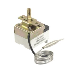 uxcell 1nc 1no ac 250 16a 50-300c temperature control switch capillary thermostat for oven refrigerator smoker heater