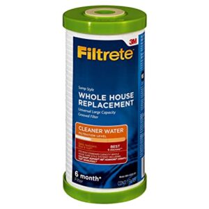 Filtrete Large Capacity Whole House Grooved Replacement Water Filter 4WH-HDGR-F01, 1-Pack, for use with 3WH-HD-S01 System
