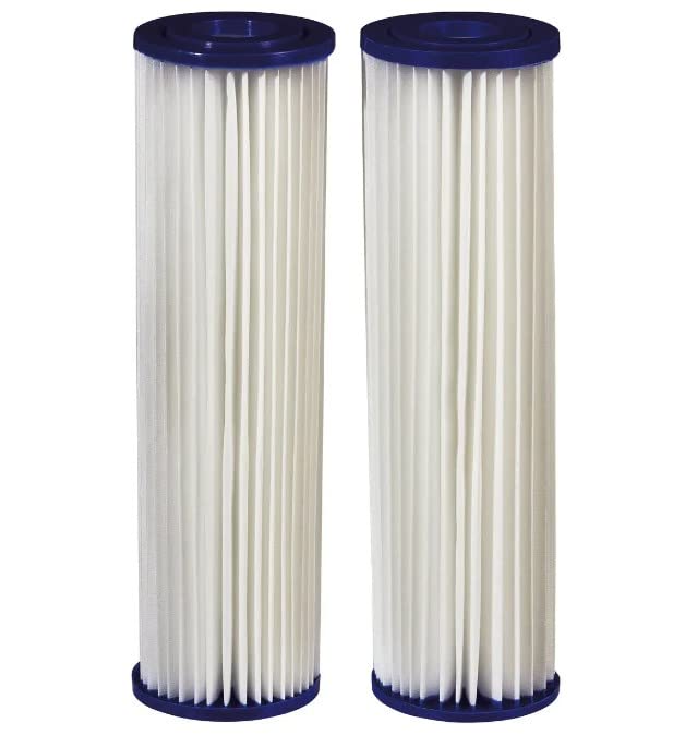 Filtrete Standard Capacity Whole House Pleated Replacement Water Filter 3WH-STDPL-F02, 2 pack, for use with 3WH-STD-S01 System