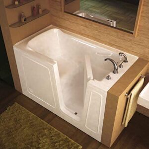 Meditub MT3260RWS 32 by 60 by 40-Inch Walk In Soaker Bathtub Spa Right Side Door, White