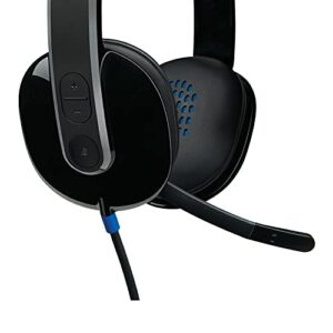 Logitech High-performance USB Headset H540 for Windows and Mac, Skype Certified, Black, 2.3