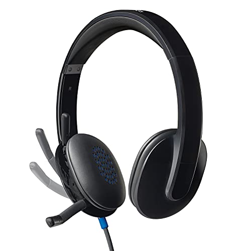 Logitech High-performance USB Headset H540 for Windows and Mac, Skype Certified, Black, 2.3