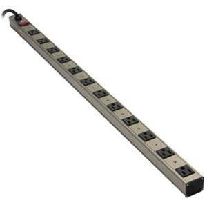 parts express 12 outlet strip 6 ft. cord and circuit breaker/switch ul