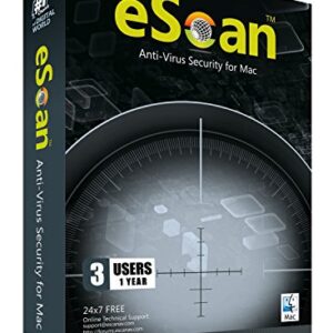 eScan Anti-Virus Security for Mac 3 User 1 Year