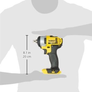 DEWALT 20V MAX Cordless Impact Wrench with Detent Pin, 1/2-Inch, Tool Only (DCF880B)