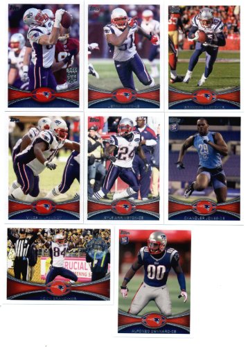 2012 Topps New England Patriots NFL Team Set - 17 cards with Tom Brady, Welker, Gronkowski, Jones Rookie, Dennard Rookie,Bequette Rookie, Hightower Rookie, Wilson Rookie and more!